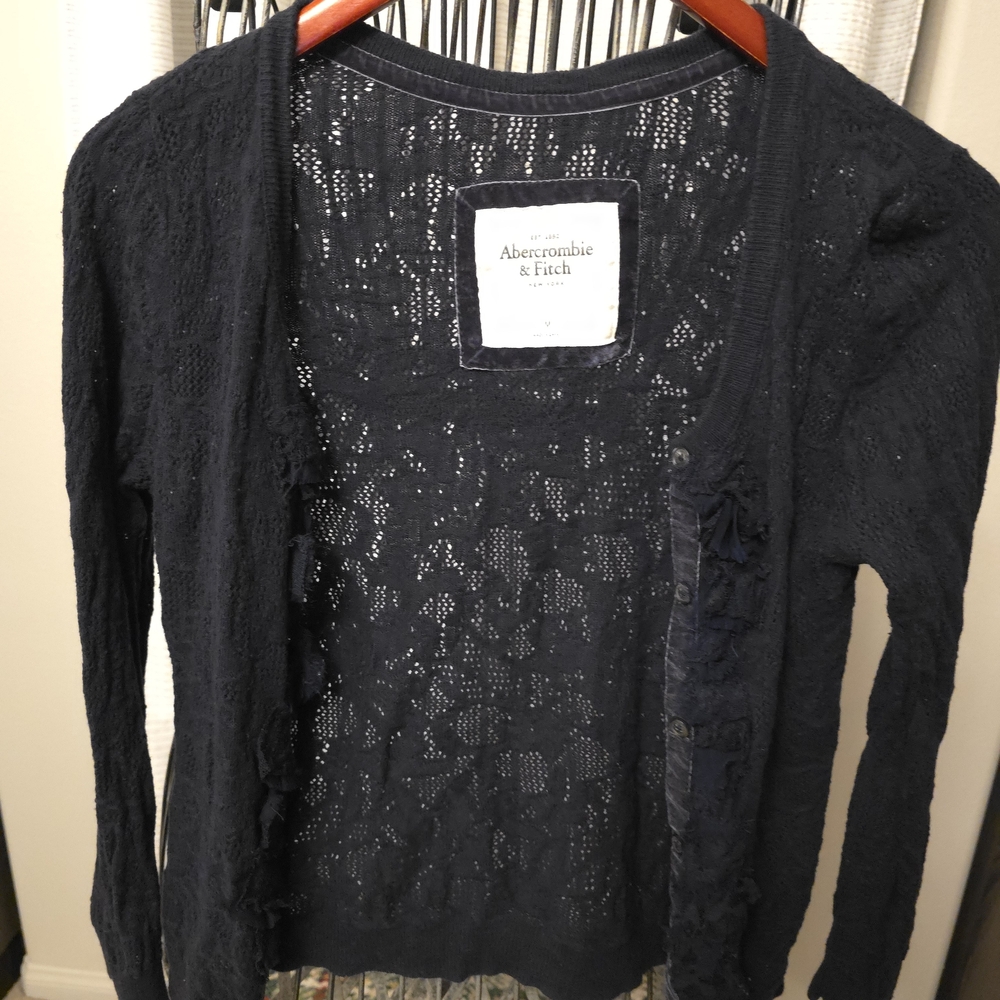 Abercrombie & Fitch Women's Navy Cardigan